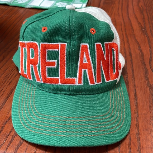 Vintage Adidas Ireland Soccer FAI Embroidered Snapback Cap Hat - Picture 5 of 14